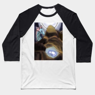 The celestial dragon takes care of his white cat while he sleeps Baseball T-Shirt